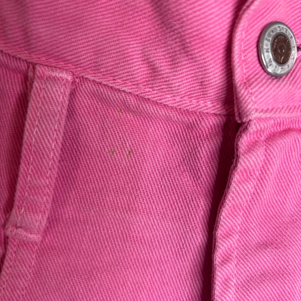 Vintage Steel Jeans 80s 90s Y2K High Rise Pink Shorts sz 9 USA Bermudas EUC - Picture 2 of 12